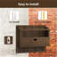 Wood Wall Organizer with Mail Storage