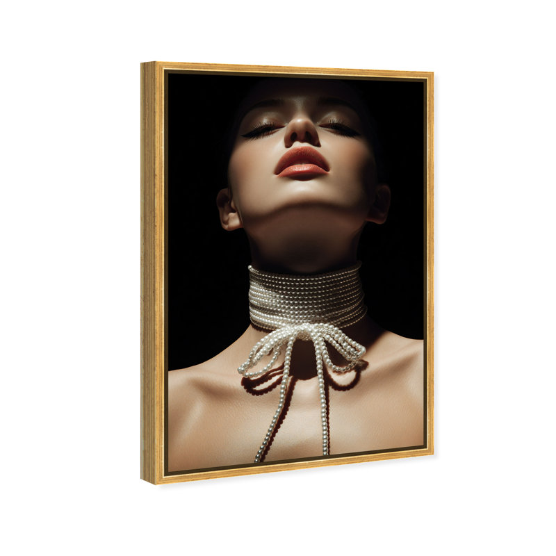 Pearl Constellation Print by Oliver Gal, 37"H x 25"W, Gold Floater Frame