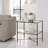 Allenhurst Mirrored Glass Top End Table