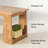 86.6" Home Office Desk for 2 People, Natural Oak