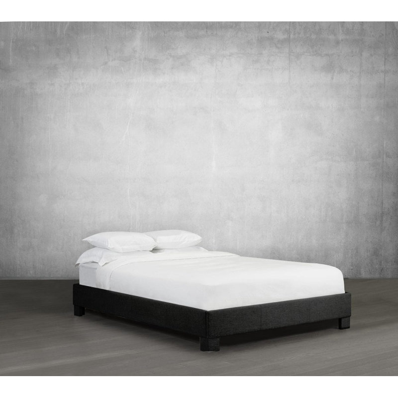 Tartaglia Upholstered Bed, Velvet - Slate, King