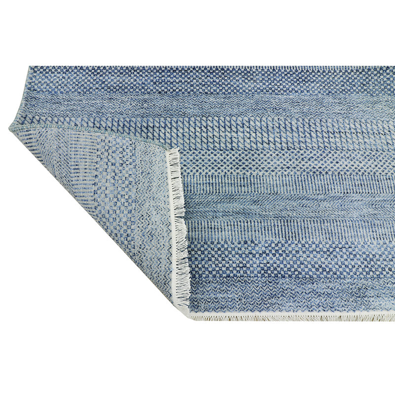 Hand Woven Wool Area Rug, Runner 2'6" x 14'