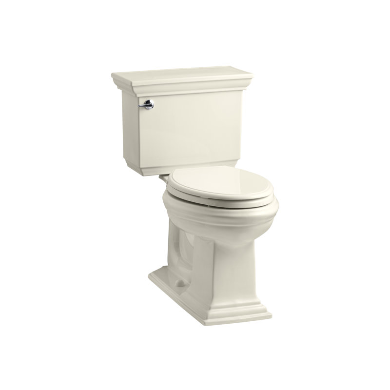 Memoirs Stately Elongated Two-Piece Toilet with Insulated Tank, Almond