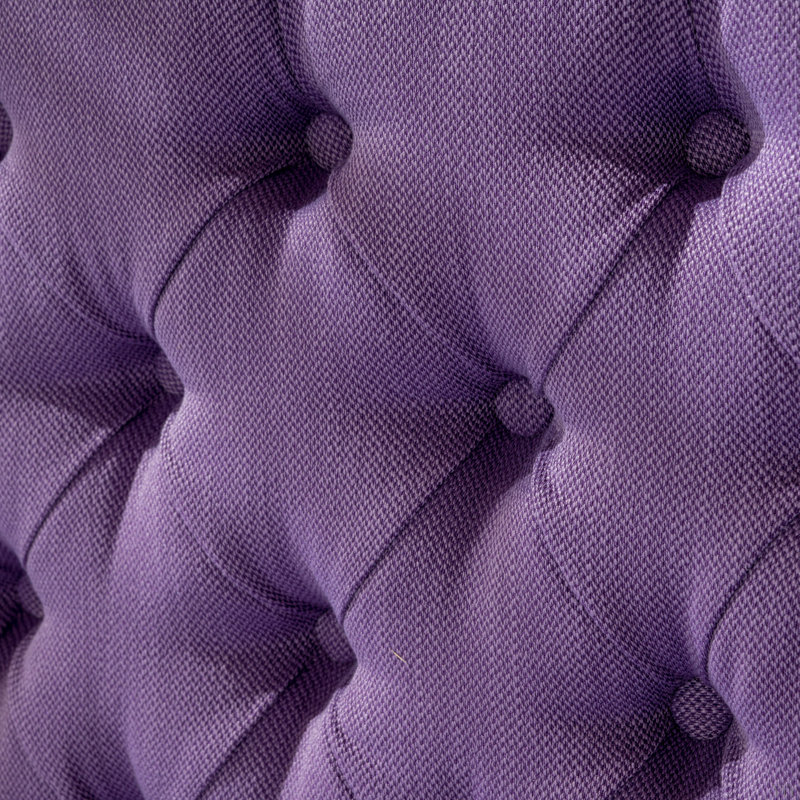 Dannett Queen Upholstered Panel Headboard, Light Purple