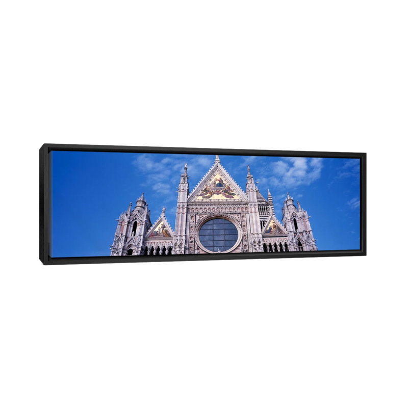 « catedrale di santa maria, sienna, italie »-impression sur toile tendue, H 9 po x l 12 po x P 36 po, Toile avec cadre noir