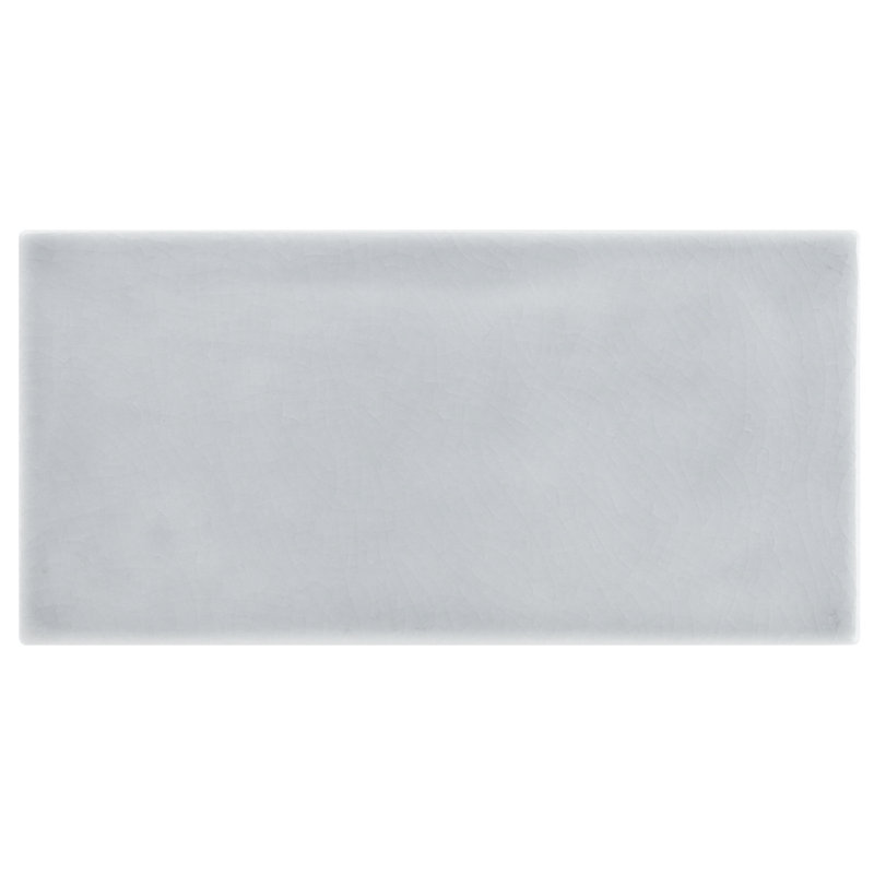 Carreau de métro simple en verre Delphi l 4,33 po x L 8,66 po, Bleu ciel