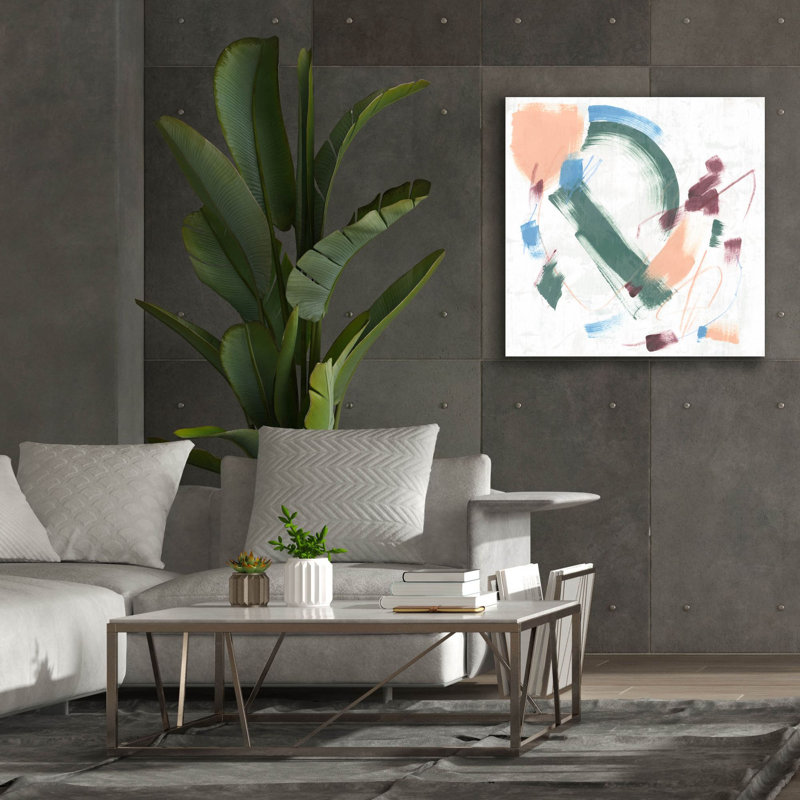  «Jade Mobile 2» par June Erica Vess, art mural sur toile, 37 po x 37 po, H 37 po x l 37 po