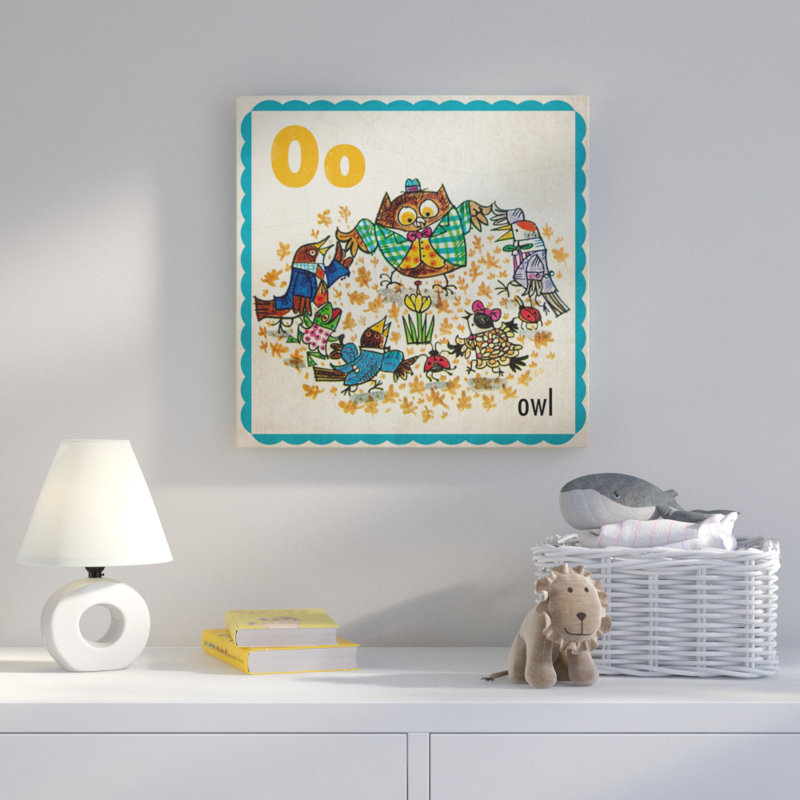 «Owl», reproduction sur toile tendue, H 40 po x l 40 po x P 1,5 po