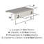 Poignée d'armoire en nickel satiné 3 pouces (76 mm) Streamline II-116839508