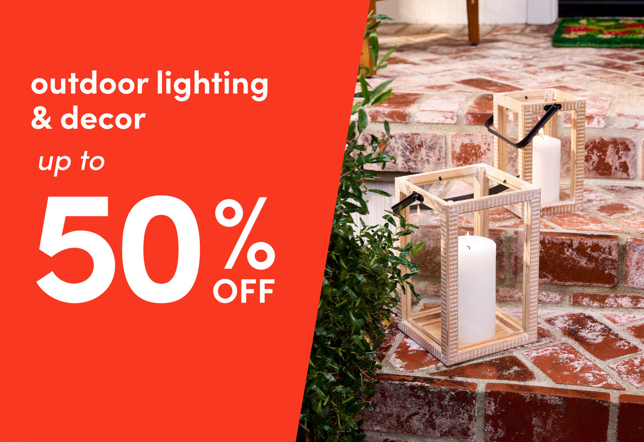 outdoor lighting & decor clearout