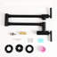 Pot Filler Faucet, Wall Mount, Black, 1.75 Gpm, Stainless Steel, Build Gpm Black Ceramic Disc Valves-1464006498