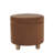 Gio Storage Ottoman, 19 Inch Round Lift Top, Velvet Fabric-112313269