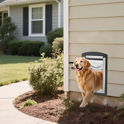 Grande porte pour chien avec cadre télescopique