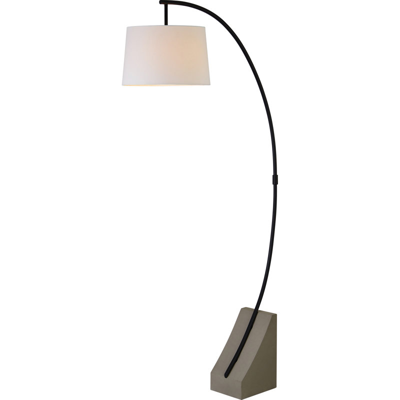 Savio 75.5'' Gray Arched Floor Lamp