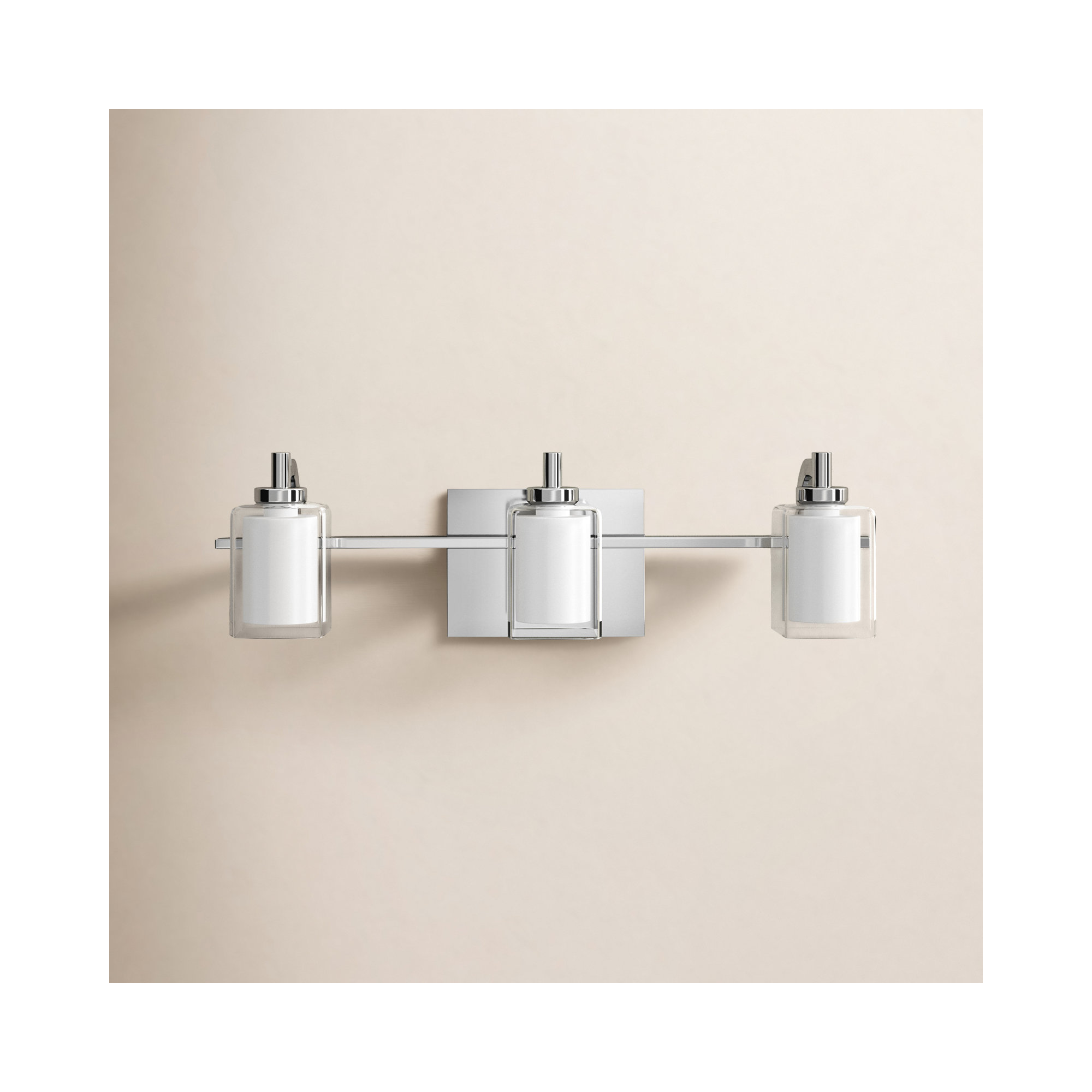 Amberley 3 Light Dimmable Vanity Light, Polished Chrome