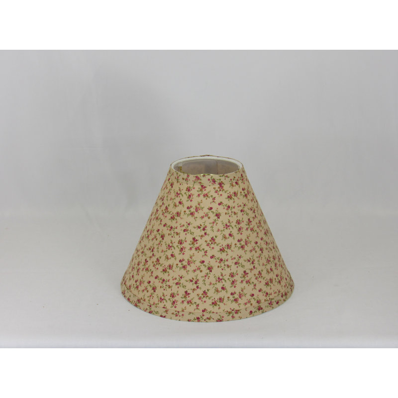 Abat-jour floral en coton, H 8 po x l 10 po x P 10 po