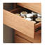 Armoire de cuisine entièrement en bois avec garde-boue entièrement intégrée
