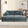 Latitude Run 86"W Corduroy Upholstered Cloud Sleeper Sofa Bed Glauser Deep Seat Oversized Chaise Lounge Indoor