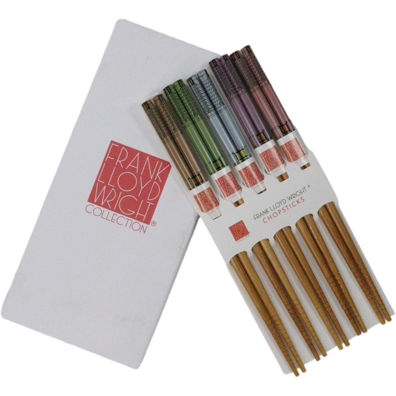 Ensemble de 5 baguettes en bois Frank Wright