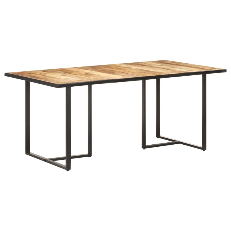 Sheilds Rectangular Dining Table, H76 x L180 x W90cm, Brown (Vertical Plank)