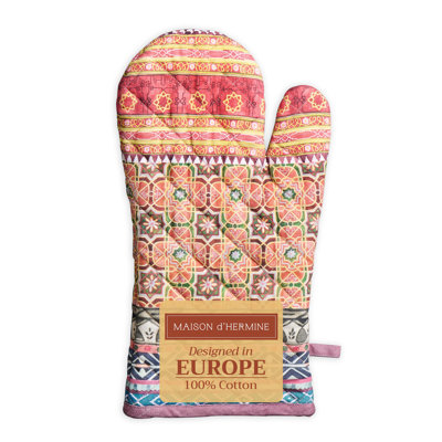 Gant de cuisine Ispahan 100 % coton Maison d'Hermine - 7,5 po x 13 po