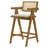 Alphild Upholstered Counter Stool with Solid Wood Frame