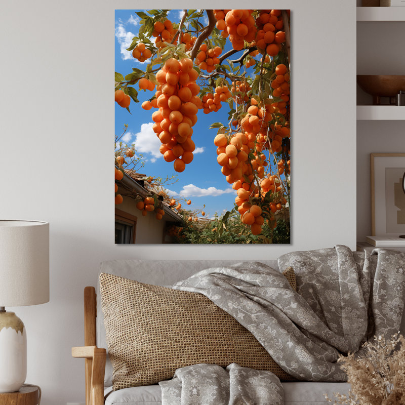Délicats fruits abricot en été - fruits, art mural en métal, H 20 po x l 12 po x P 1 po