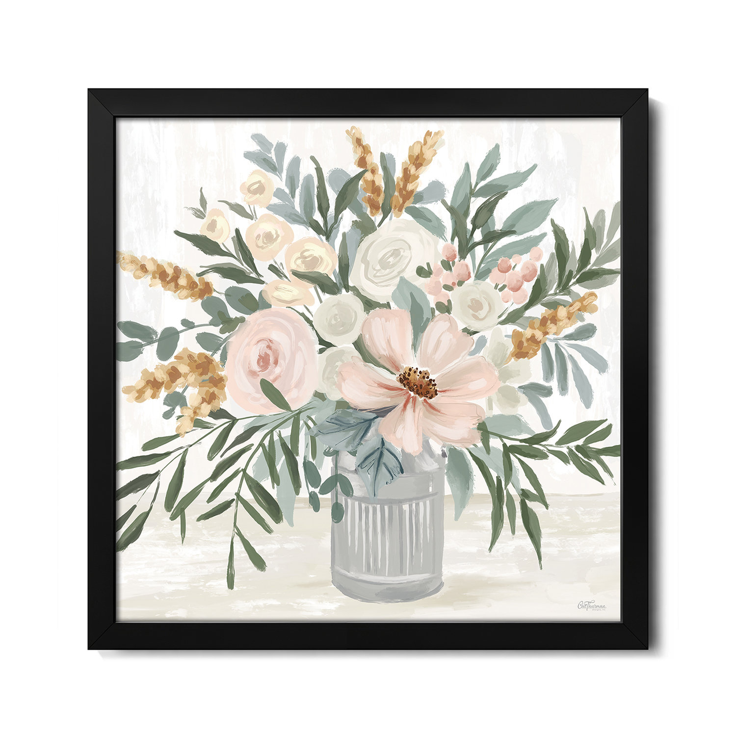 Ebern Designs Flower Vase - Wall Art Print - Gallery Poster - Wayfair