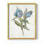 «Blue Tulip Picks I», reproduction encadrée - bois massif-1632274944