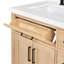 Meuble-lavabo simple en bois massif 36 po Tidworth avec plateau en quartz Carrara de 1,5 po-1763275034-1763275037-1751451066