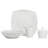 Ten Strawberry Street Simply Square 45 Piece Dinnerware Set, Service for 8 Plus Serveware