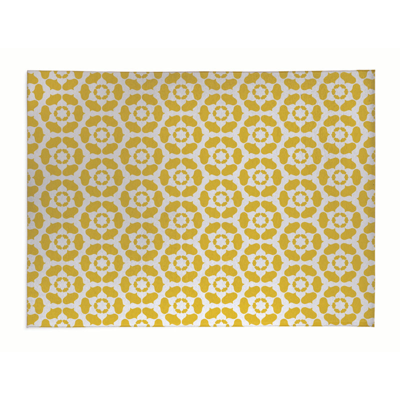Tapis de chaise de bureau Cleo, L 60 po x P 84 po, Jaune souci