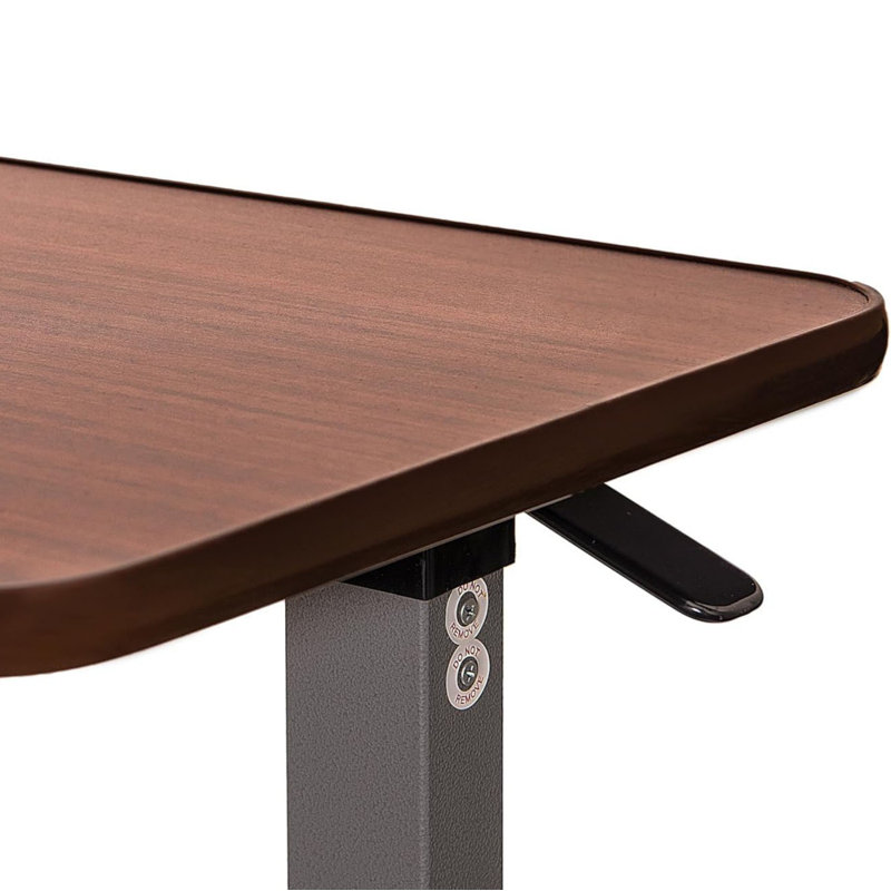 Adjustable Overbed Bedside Table With Wheels