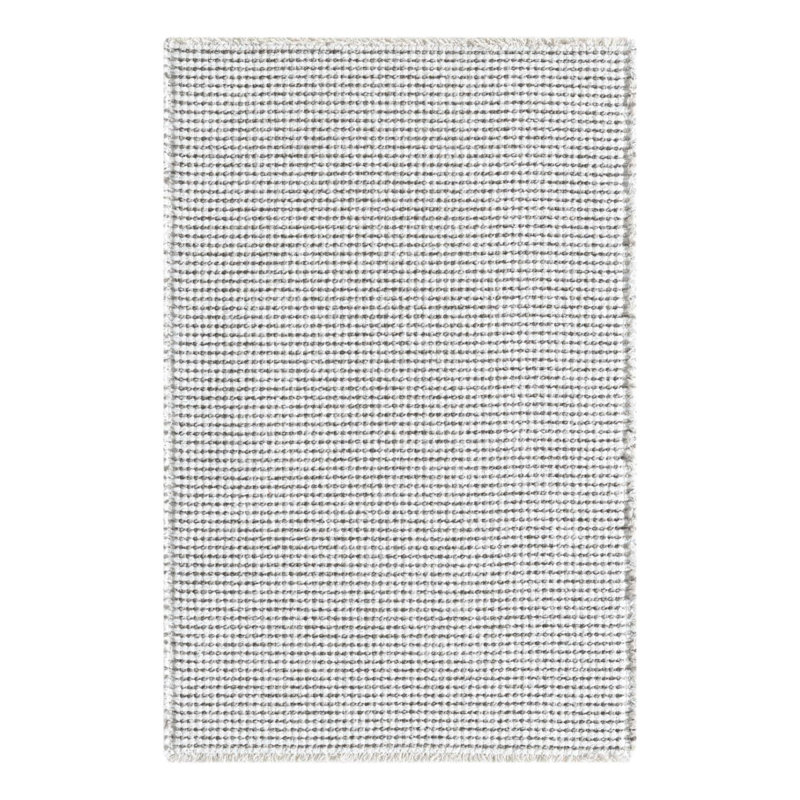 Two Tone Fringed Area Rug, Rectangle 2' x 3'