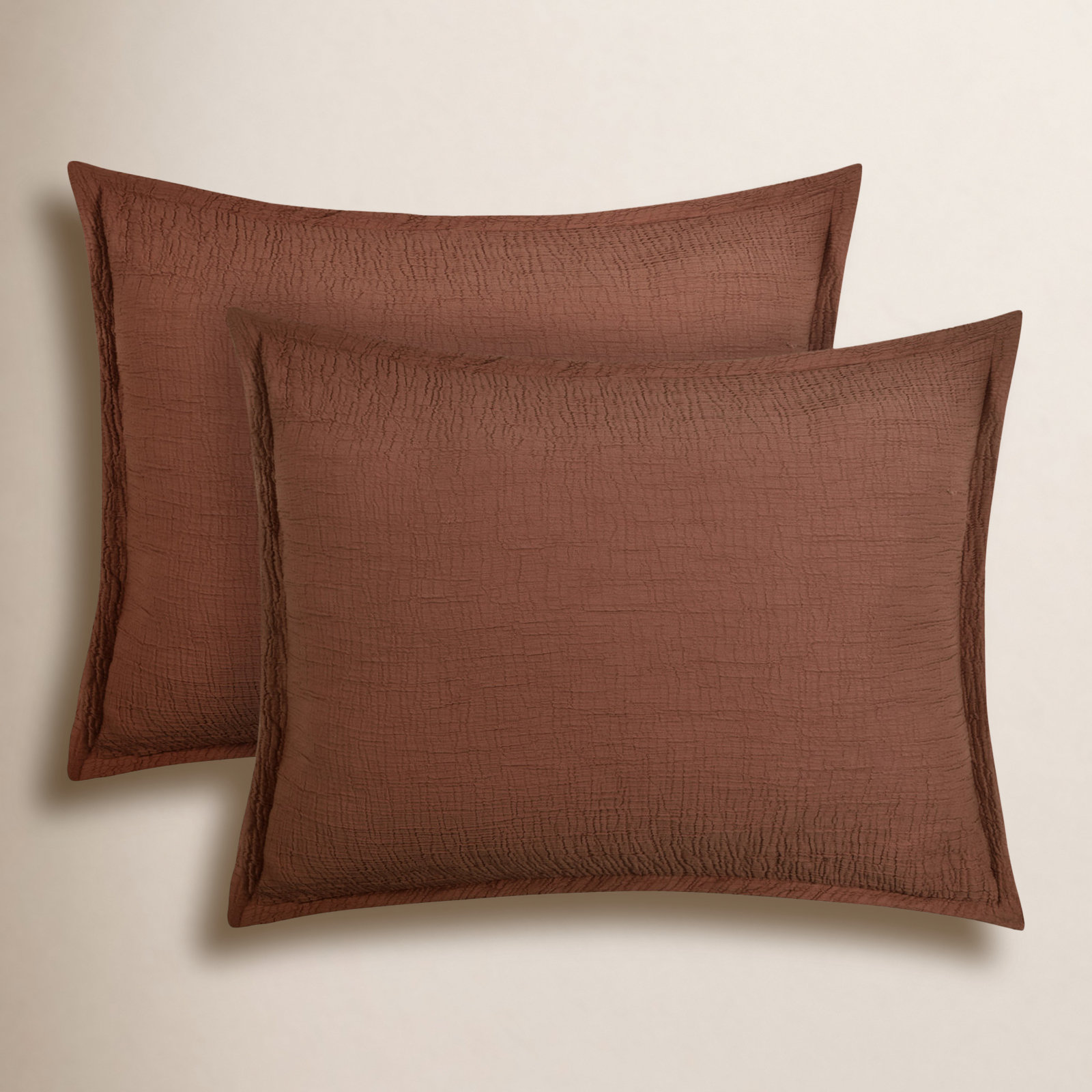 Seacove Sham, Standard, Cinnamon