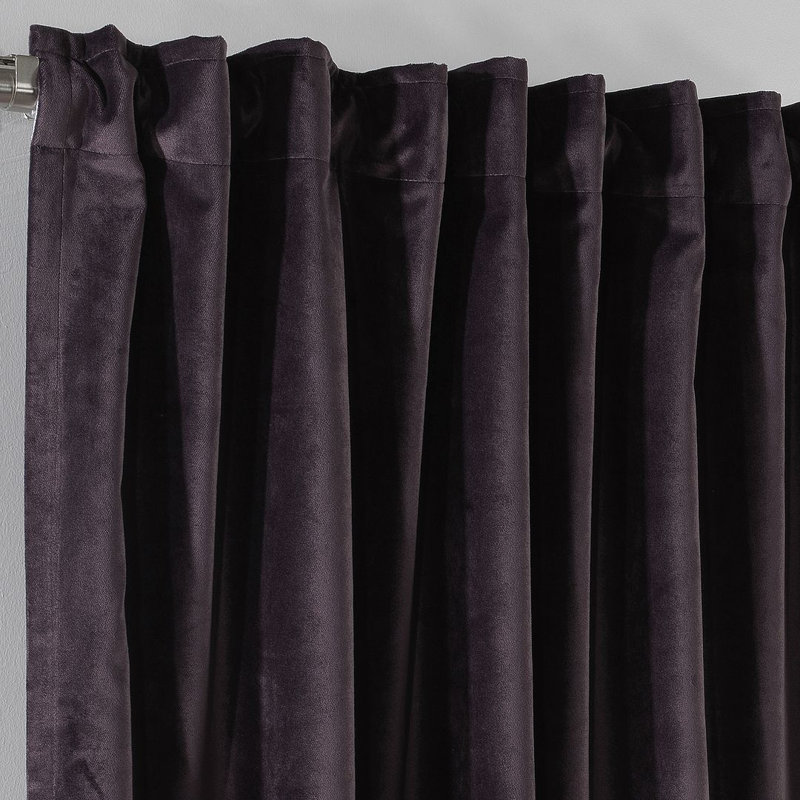 Soft Touch Velvet Kitchen Valance, 25 Dark Byzantium, 75 W x 60 D cm