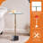 22" Tall Glass Top End Side Table