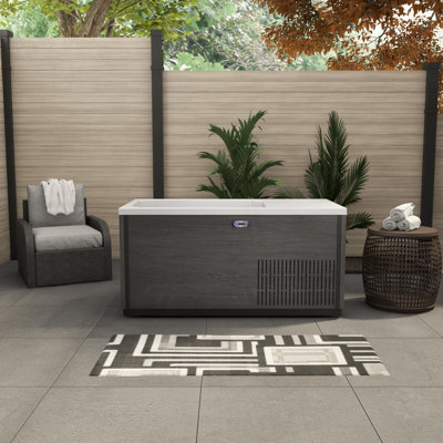 Dreamline Everyday Spa 67 Inch Cold or Hot Plunge Bath, Gray