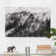 Light Rays In Coniferous Forest - No Frame Print on Glass-508000610-508000620