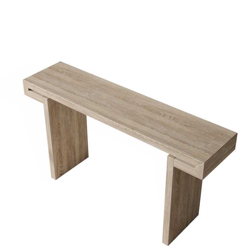 Rustic Farmhouse Console Table, Behind Couch Table, Natural Wood