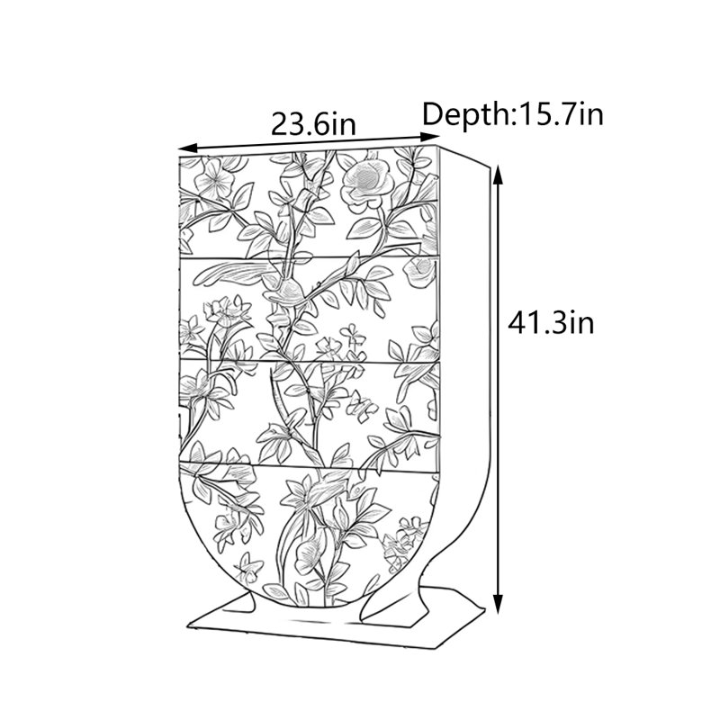 Armoire d'entrée en bois massif rétro français