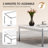 Brothir 39.4'' Wood Top Square Coffee Table with Stainless Steel Base 3 Min to Assemble-1763176886