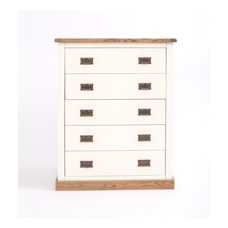 Abida 90 cm W Chest of 5 Drawers