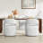 Doley Upholstered Side Chairs with Hidden Casters-598751257
