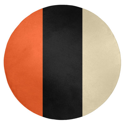 San Francisco Flatweave Orange/Black/Cream Rug