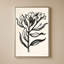 «Ink Flower I Cream» par Sara Zieve Miller - Impression sur toile
