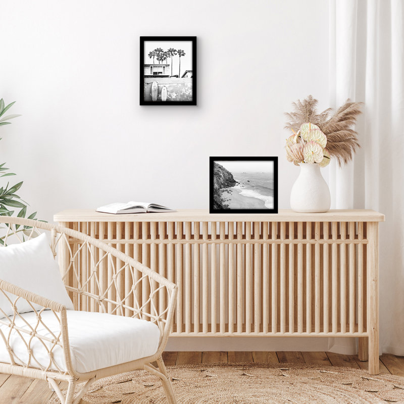 Ensemble de 2 cadres photo - Housse en plexiglas - Noir