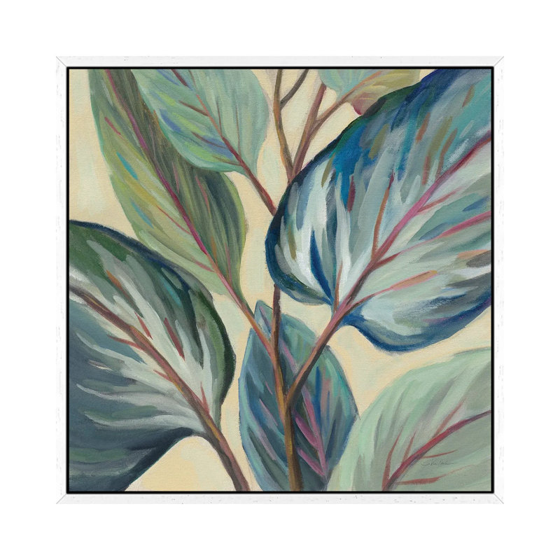 Greenhouse Leaves by Silvia Vassileva - Gallery-Wrapped Canvas Giclée on Canvas, 93.98 cm H x 93.98 cm W, White Framed