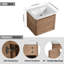 28'' Wall-Mounted Bathroom Vanity With White Ceramic Sink, Soft-Close Door, And Durable Plywood Construction