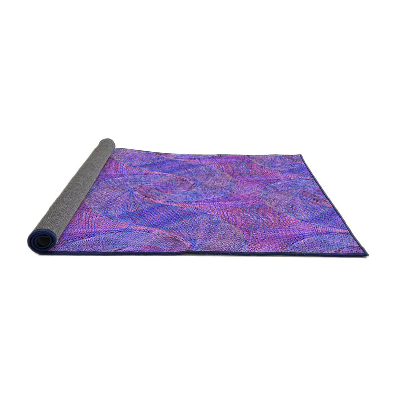 Tapis mauve abstrait, Rond 4 pi